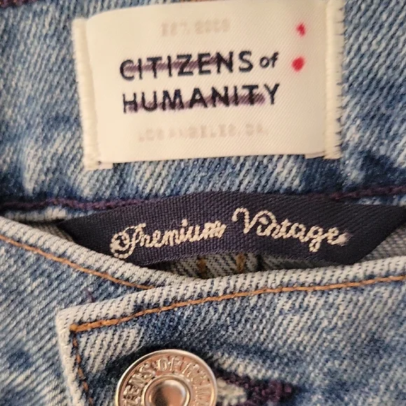 Citizens of Humanity Distressed Emannuelle Mid Rise Slim Boot Jean